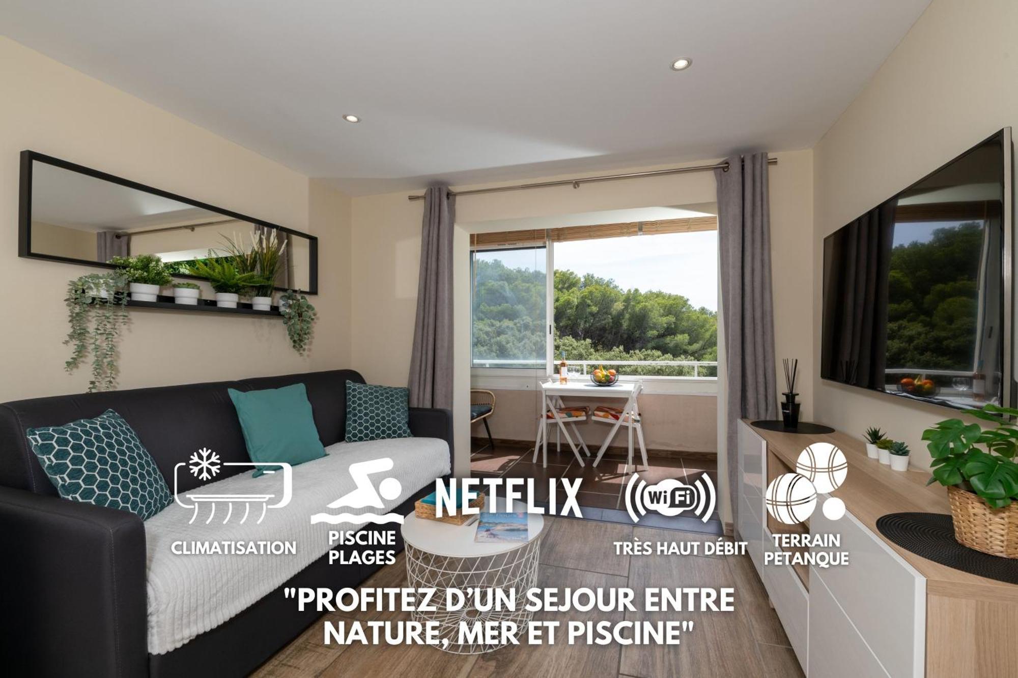 Le Verd'o - Piscine - - Parking - Wifi - Mybestloc * Six-Fours-les-Plages